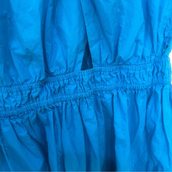 Line & Dot Blue Ruffle Mini Dress - Picture 6 of 10